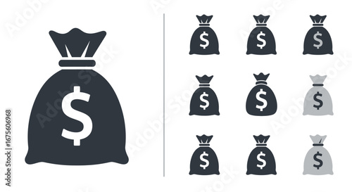 Illustration of a blue wallet overflowing with cash and coins, symbolizing financial wealth and savings