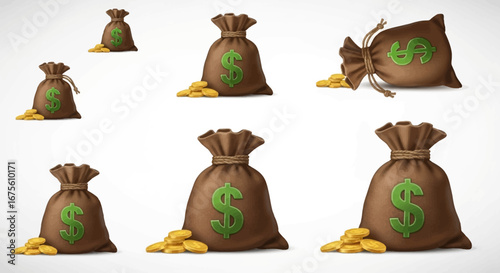 Vector icon of a wallet full of cash and coins symbolizing personal finance, income, budgeting, and financial success on a white background