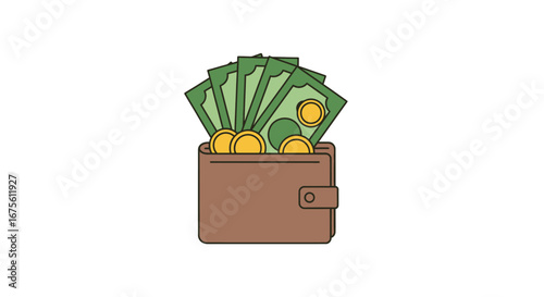 3D render of a minimalist calendar icon featuring a dollar sign, representing financial planning, payment schedules, and budget management concepts