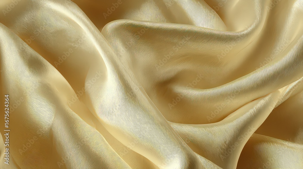 Obraz premium Golden Fabric Texture with Subtle Pattern