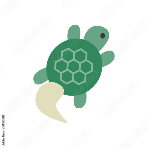 亀のベクターイラスト：七五三・お正月 - Turtle Vector Illustration: Shichi-Go-San and New Year