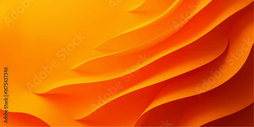 Abstract flames burn like orange and yellow flowers, their fiery petals forming a wave of summer beauty