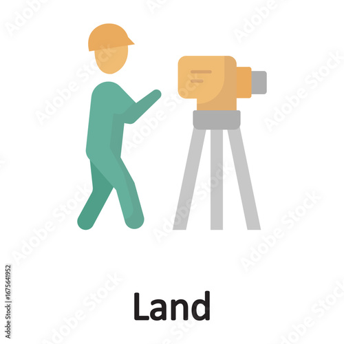  land surveying Vector Icon which can easily modify or edit