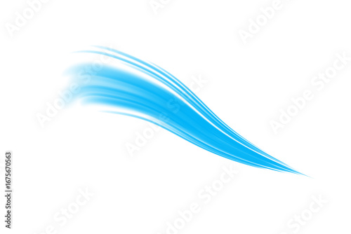Wallpaper Mural Light Blue Wind Flow Curve with Smooth Motion and Transparent Swirl Effect for Air, Energy or Purification Design Torontodigital.ca