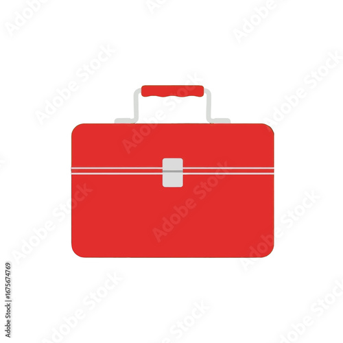 A simple, red toolbox icon displays a straightforward and functional design.