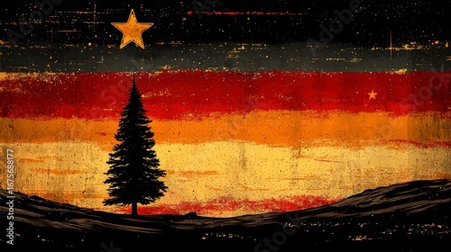 Unique Memphis-Inspired Christmas Design Template with Illustrations and Creative Elements in High Quality