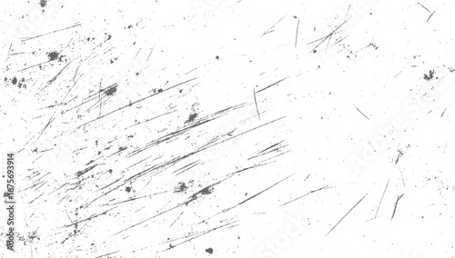 Black and White Grunge Texture Rubbed aged texture with a halftone raster pattern. – Abstract Vector Illustration. Sketch Distress Overlay for Modern vector design on transparent background.