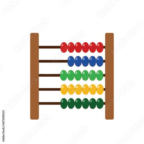 Colorful abacus against a black background, showcasing a simple yet engaging educational tool.