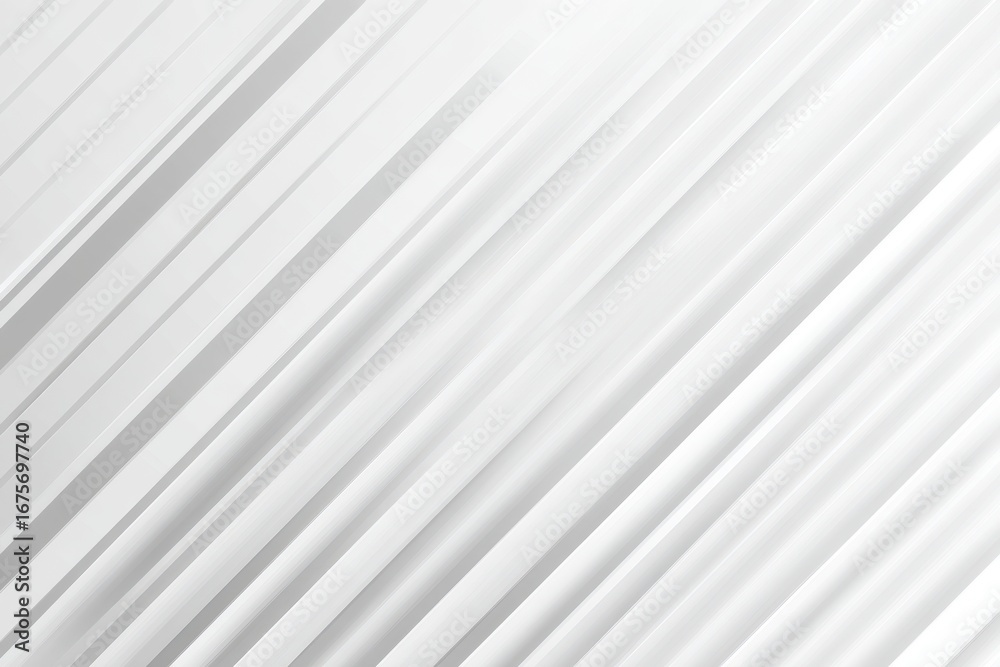 Obraz premium Diagonal lines create a dynamic visual effect on a clean white background, enhancing the sense of depth and movement in artistic design