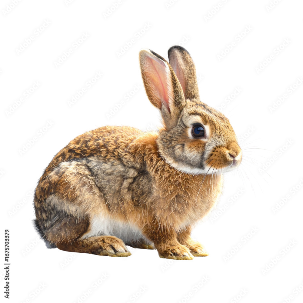 Fototapeta premium rabbit isolated on white background