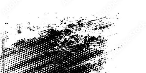 Grunge tire track, wheel braking marks. Truck, car or motorcycle tread pattern silhouette. Auto race,