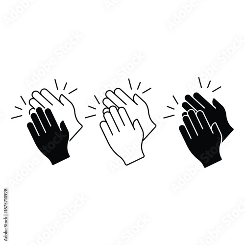 Applause Icon Set Vector Design.