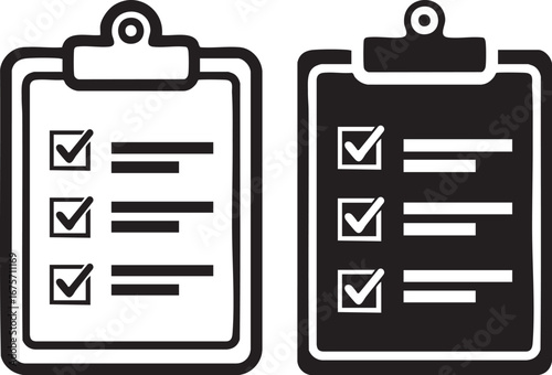 Modern checklist icons with checkmarks signify task completion and project management success
