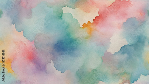 Abstract watercolor painting background, soft pastel tones, artistic hand-painted style, high resolution.