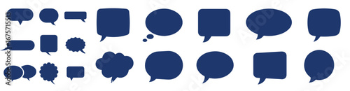 Communication, message icons bubbles design stock illustration