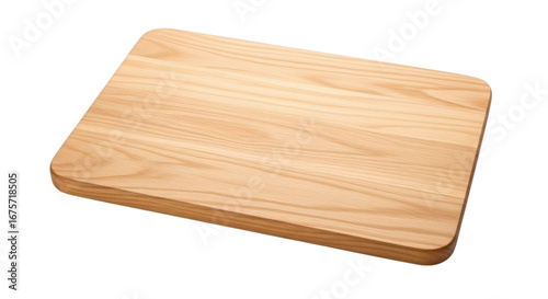 Elegant light wood cutting board on black background offers a minimalist aesthetic for culinary creations.