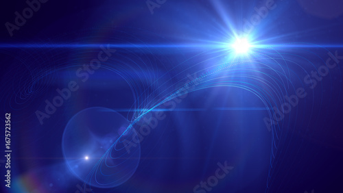 background with lights.stylized blue glow lighting background