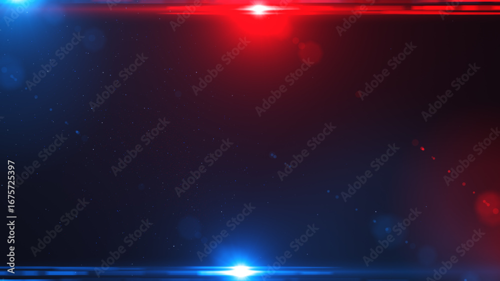 Fototapeta premium Red and blue light rays background 