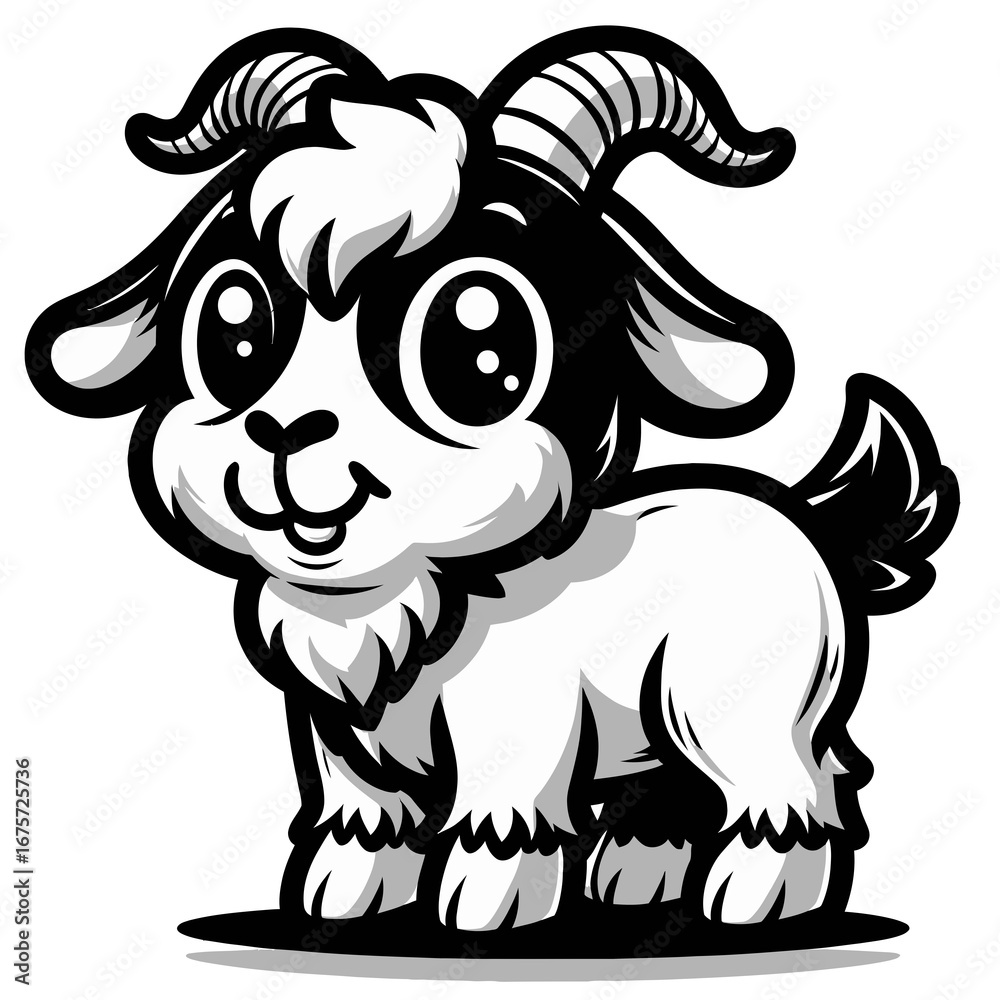 Obraz premium a fat goat