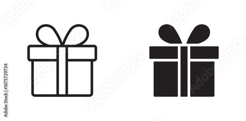Set of gift box icon ,surprise gift boxes icon set . 