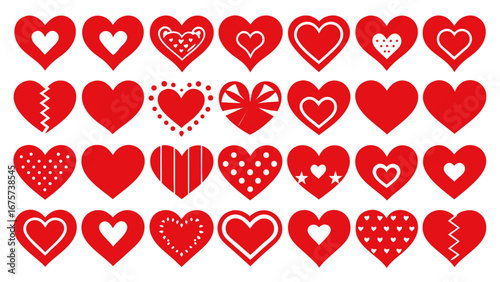 Happy valentine s day greeting with hearts and arrows