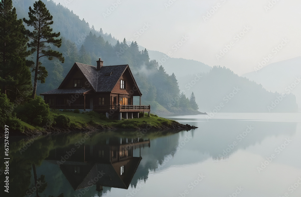 Fototapeta premium lake in the mountains