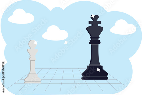 Succession planning, baton pass or relay responsibility, authority to employee, work delegation, support, appointment or mentorship concept, businessman boss on king chess baton pass to his successor.