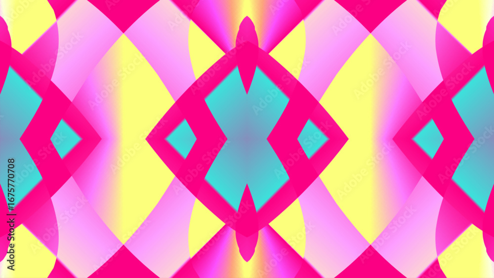 Obraz premium colourful glow aesthetic abstract gradient line art shape wallpaper background pattern