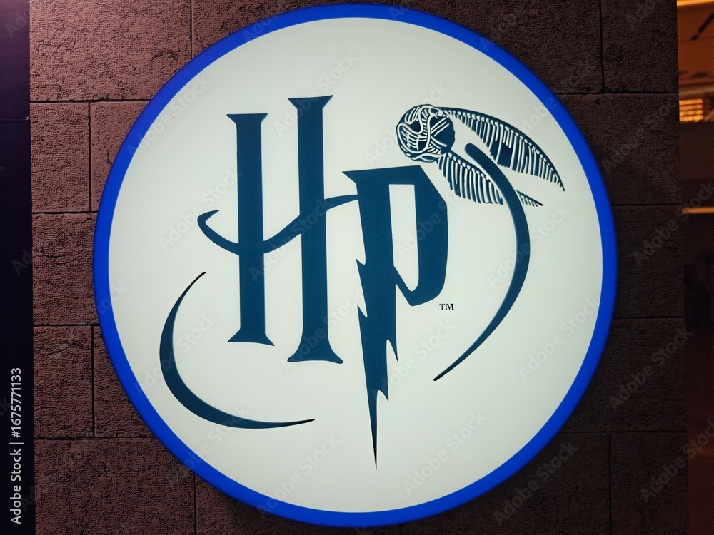 Naklejka premium Shanghai,China-August 29th 2025: Harry Potter brand logo