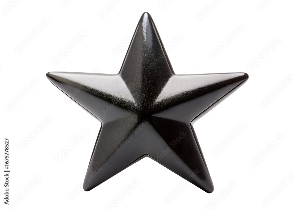 Fototapeta premium black star png image on transparent background