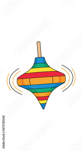 Classic spinning top toy fun for kids of all ages exciting playtime activity for children