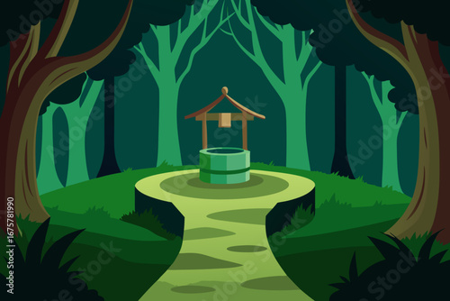 fairy tale castle in forest