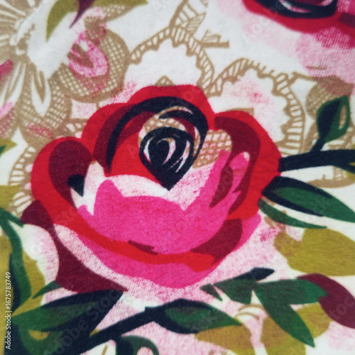 abstract background with flowers