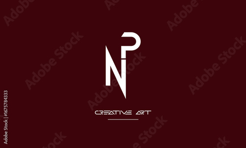 NP, PN, N, P abstract letters logo monogram