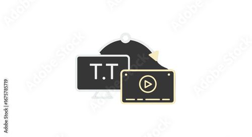 Video sharing platform content creation and distribution strategy for social media growth online presence on transparent background