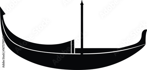 gondola silhouette vector illustration