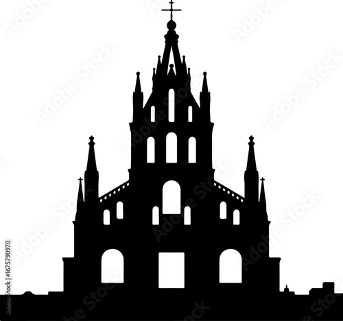 Prague Church Vector Art, Parroquia de San Miguel Arcángel