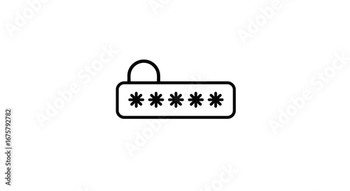 Secure access code security protection authentication verification login password privacy data safety on transparent background