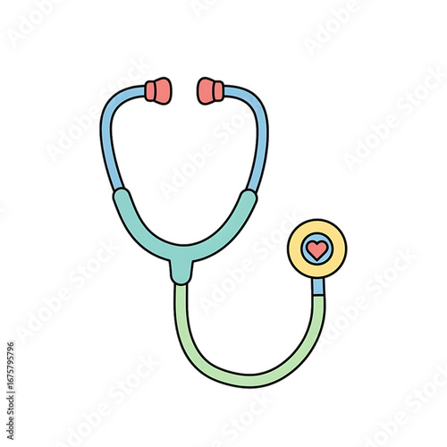 Stethoscope tool for medical examination.