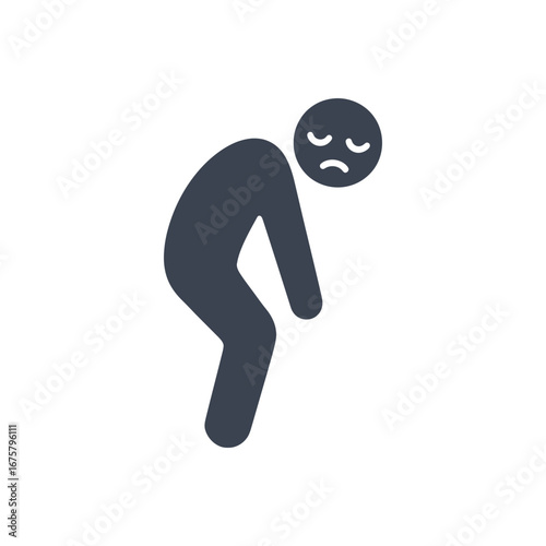 Weakness Fatigue Illness icon
