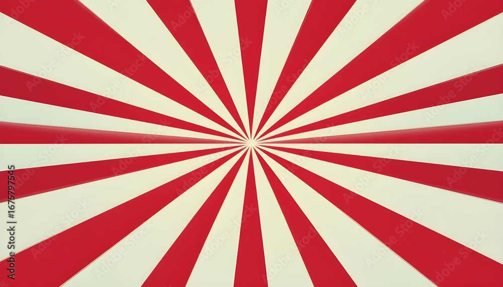 Fototapeta premium Bold Red and Yellow Sunburst Pattern Background for Energetic Retro Style Designs