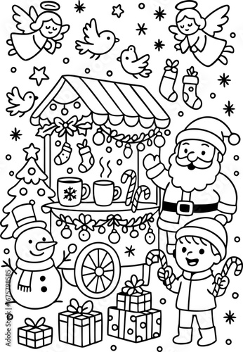 Christmas Coloring Pages for Kids & Adults | Santa, Reindeer, Snowman & Holiday Fun