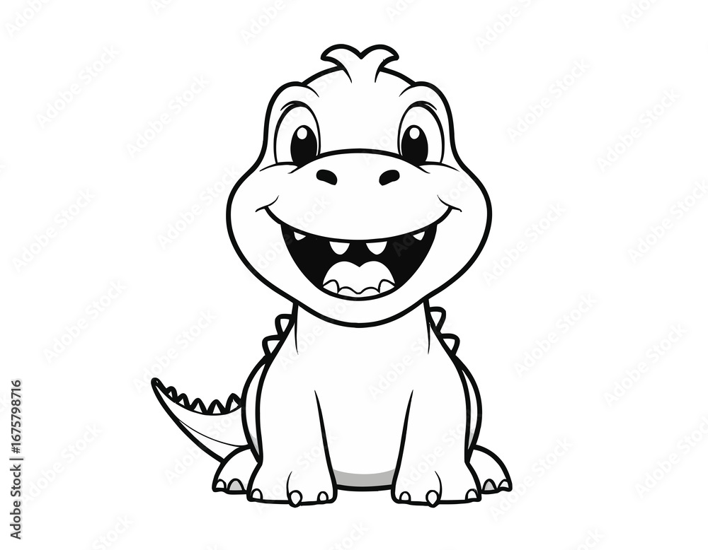 Fototapeta premium smiling dinosaurus