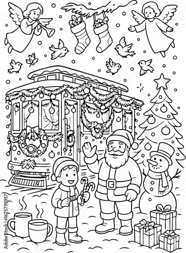 Christmas Coloring Pages for Kids & Adults | Santa, Reindeer, Snowman & Holiday Fun