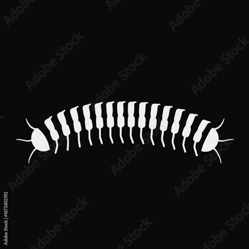Musical creature formed by piano keys in black background, a creative silhouette