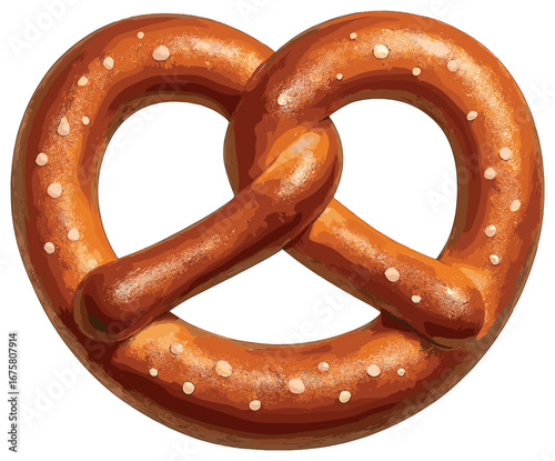 Pretzel 3d icon set. featuring classic, salted, twisted, baked, snack, and bread styles