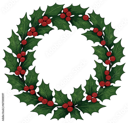 Christmas wreath 3d icon set. featuring holly, berries, celebration, holiday, winter, festive, and decoration symbols