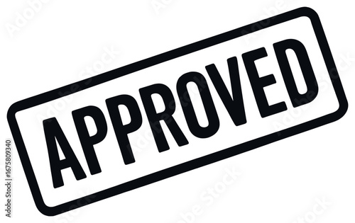 Approval 3d icon. featuring approved stamp symbol on textured background