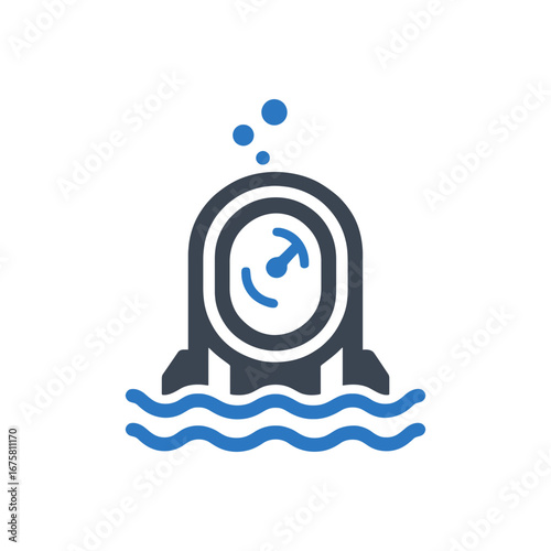Water Depth Gauge Icon