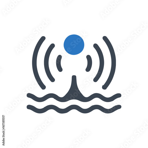 Water Signal Transmitter Icon